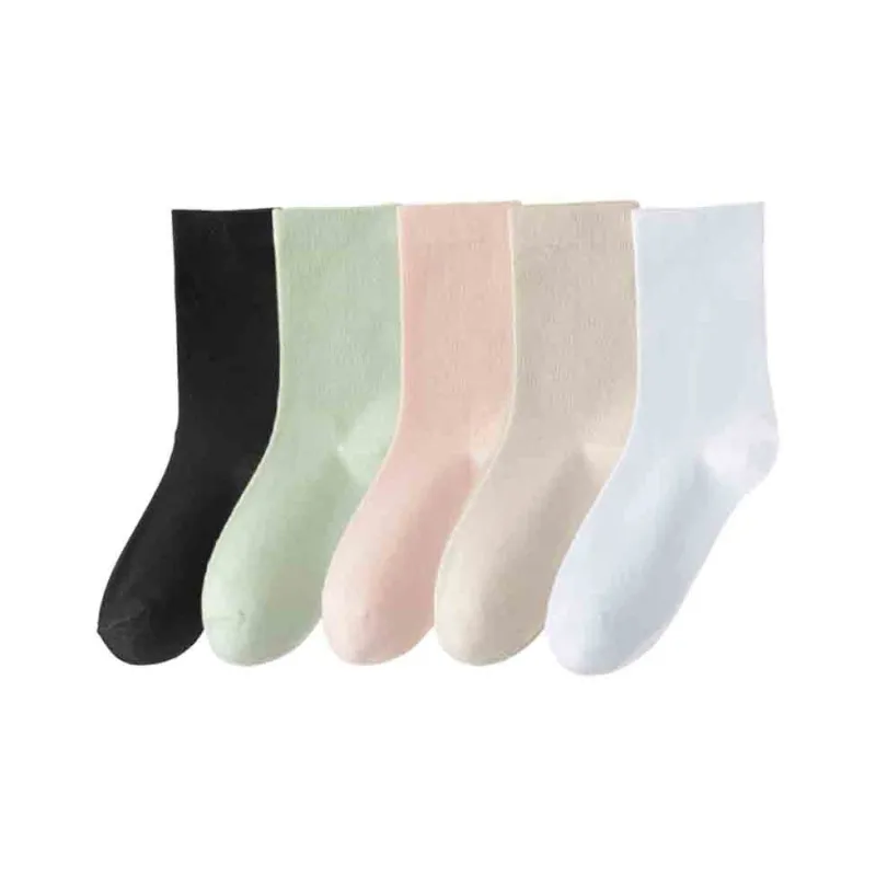 MIIOW Knee High Socks Women's 5 Pack-10