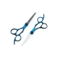 Blue Flat Scissors+Tweezers