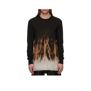 Rick Owens DRKSHDW Pattern Printed Long Sleeved T Shirt