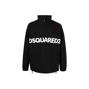 DSQUARED 2 Logo Printed High Neck Jacket
