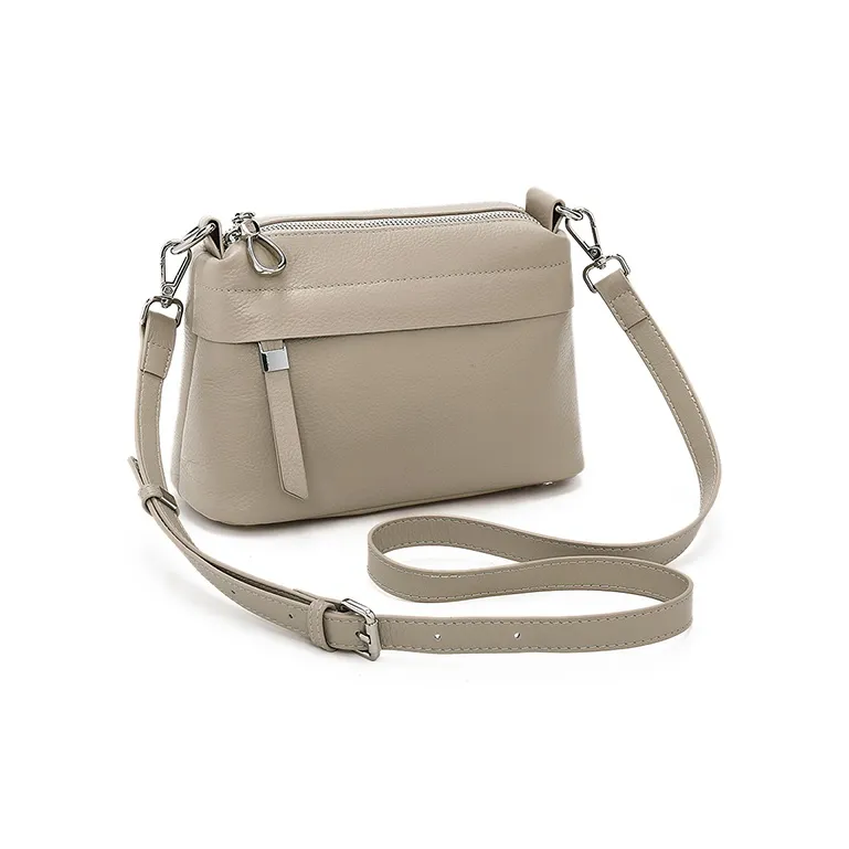 Old Man's Head Top Grain Cow Leather Shoulder Bag Women's Multicolor-11