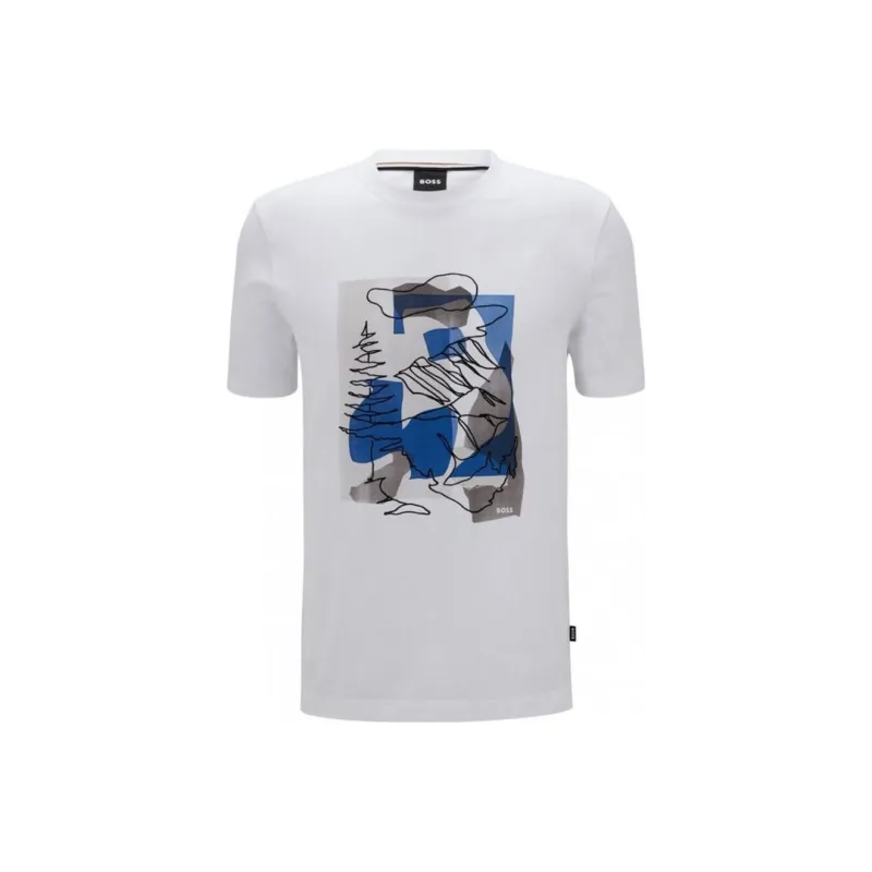 BOSS T-Shirts Men White-0