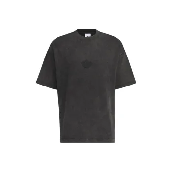 Adidas Originals WASHED SHORT SLEEVE T SHIRT T Shirt Men's Black