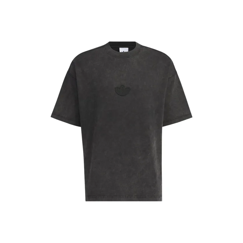 Adidas Originals WASHED SHORT SLEEVE T SHIRT T Shirt Men's Black-0