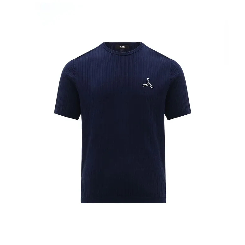 LI-NING 1990 Blue Series T-Shirt Men's Deep Iris Blue-0