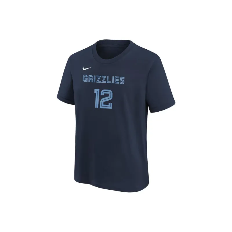 NBA Nike Memphis Grizzlies Icon T-Shirt Unisex Navy Blue-0