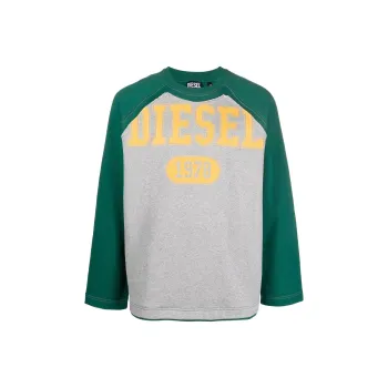 DIESEL Sweatshirts Men Gray Green