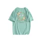 Aqua Green (B Smile Wreath Chest Logo _B Smile Wreath Back Logo)