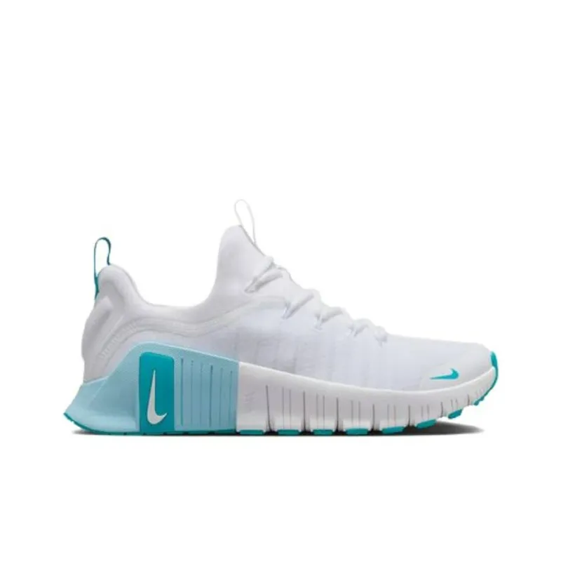 Nike Free Metcon 6 Anti Slip Wear Resistant Low Top Training Shoes Women's White Blue-1
