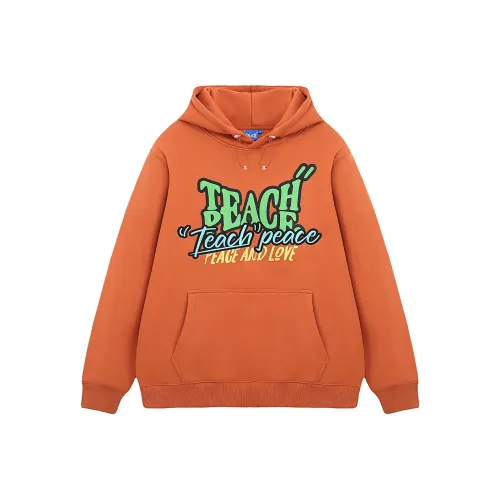 Teach Peace Hooded Pullover Sweatshirt Unisex