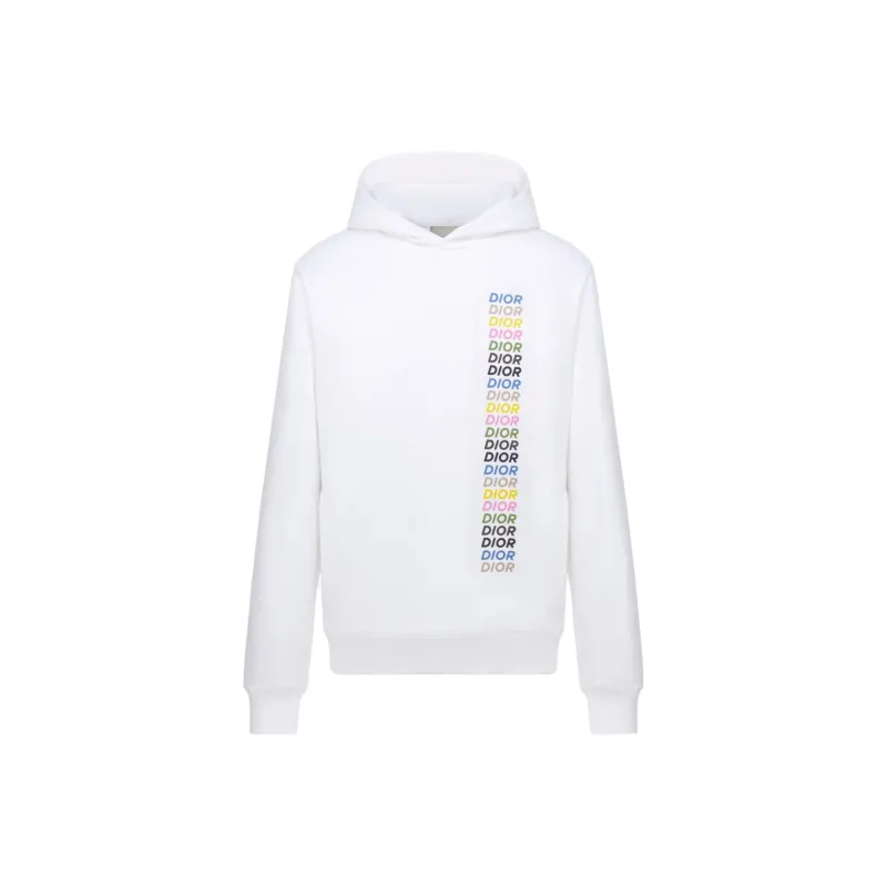 DIOR Logo Printed Long Sleeved Hoodie-6