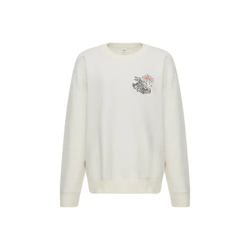 Reebok Sweatshirts Unisex Pink White