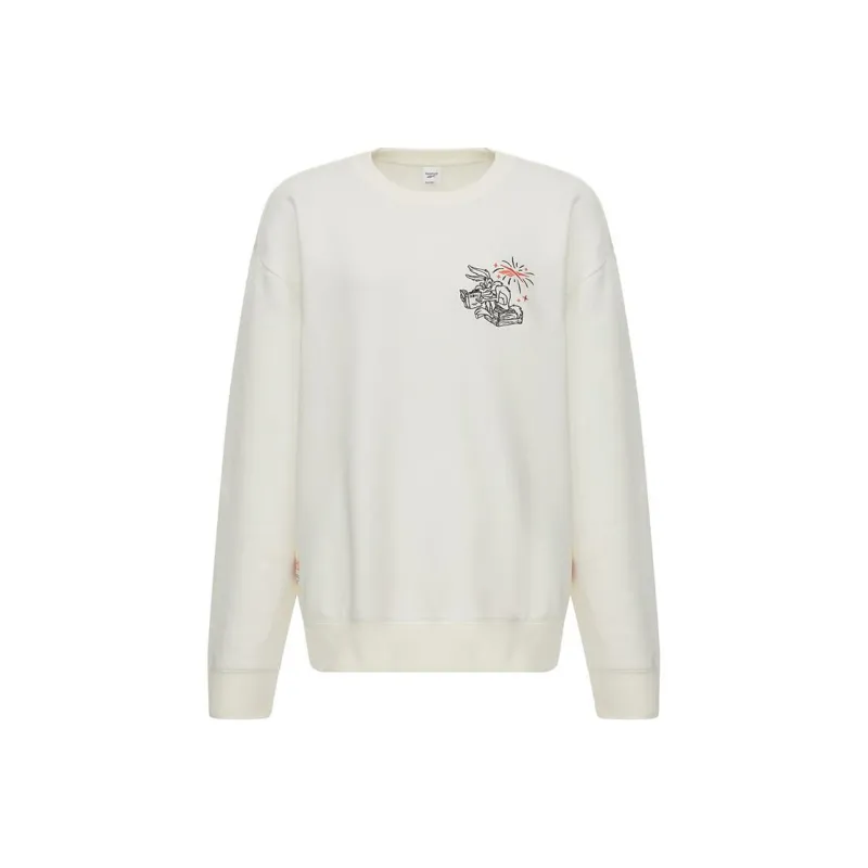 Reebok Sweatshirts Unisex Pink White-0