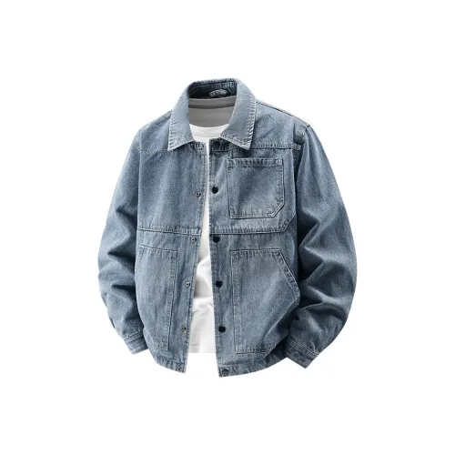 LISENPOK Denim Jackets Men