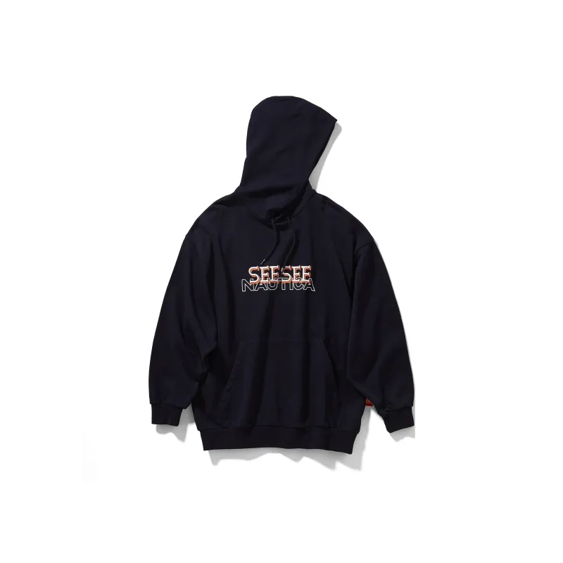See See X Nautica White Sail Nautica White Sail X SEE SEE Co branded Series Sweatshirts Unisex-14