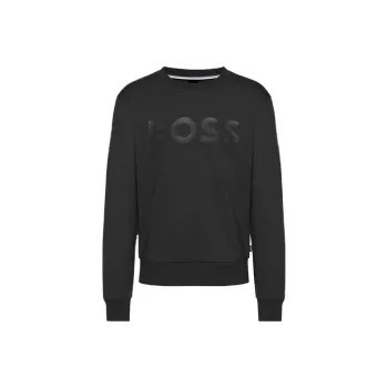 HUGO BOSS Flocked logo Cotton Sweatshirt
