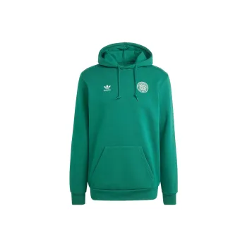 Adidas Originals Essential Celtic Fc Essentials Trefoil Hoodie Sweatshirt Men's Green