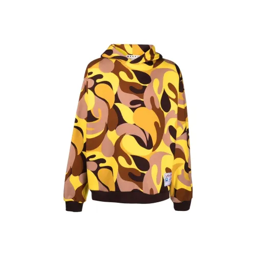 MARNI Abstract Camouflage print Hoodie
