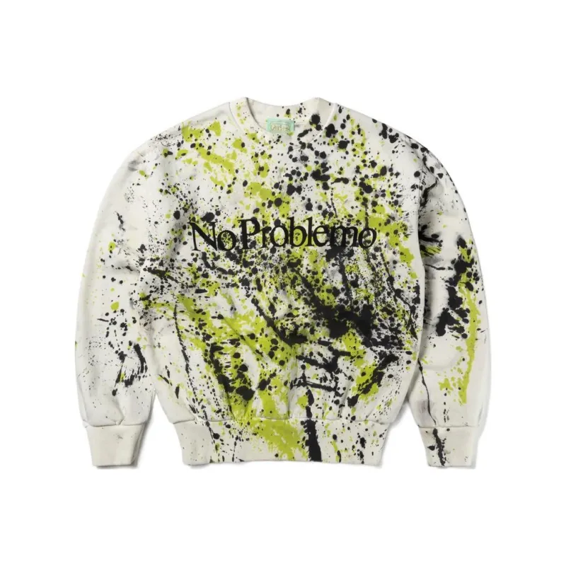 Aries No Problemo Paint print Sweatshirt-0