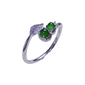 PUPAN Ice Glutinous Jadeite Rings Women's
