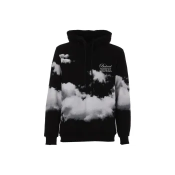 BUTNOT STREET COUTURE Felpa Con Cappuccio E Stampa Nuvole Sweatshirt Men's Black