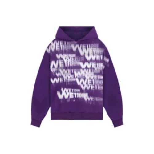 WE11DONE Sweatshirts Unisex Purple