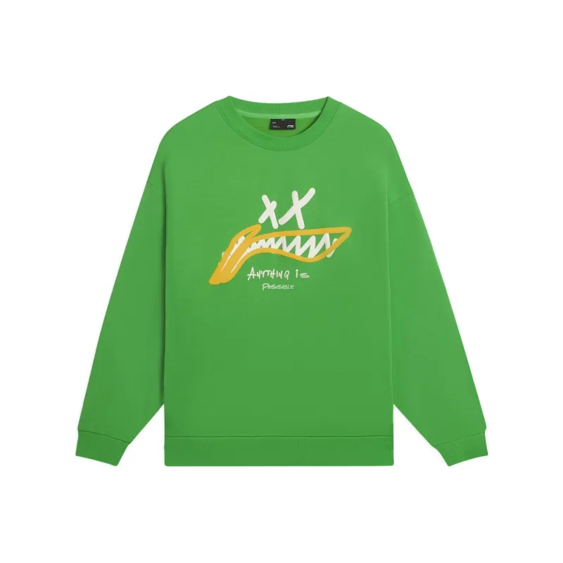 LiNing Sports Fashion Collection Sweatshirt Unisex Green-0