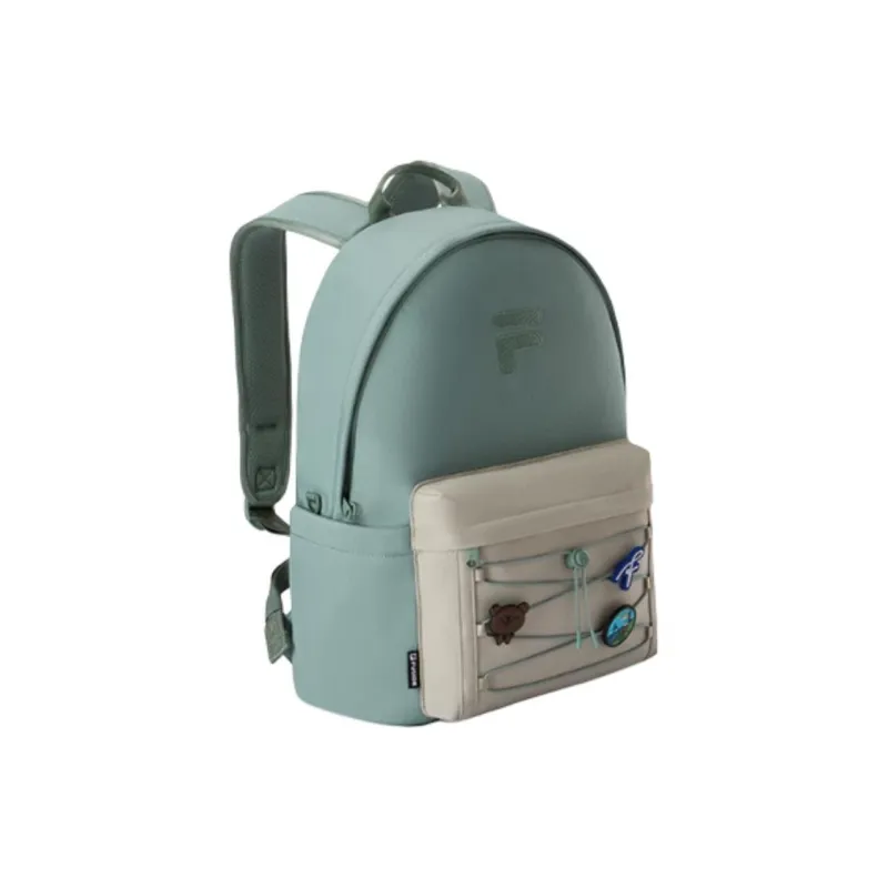 FILA FUSION Fabric Backpack Mini Unisex Gray Green-2