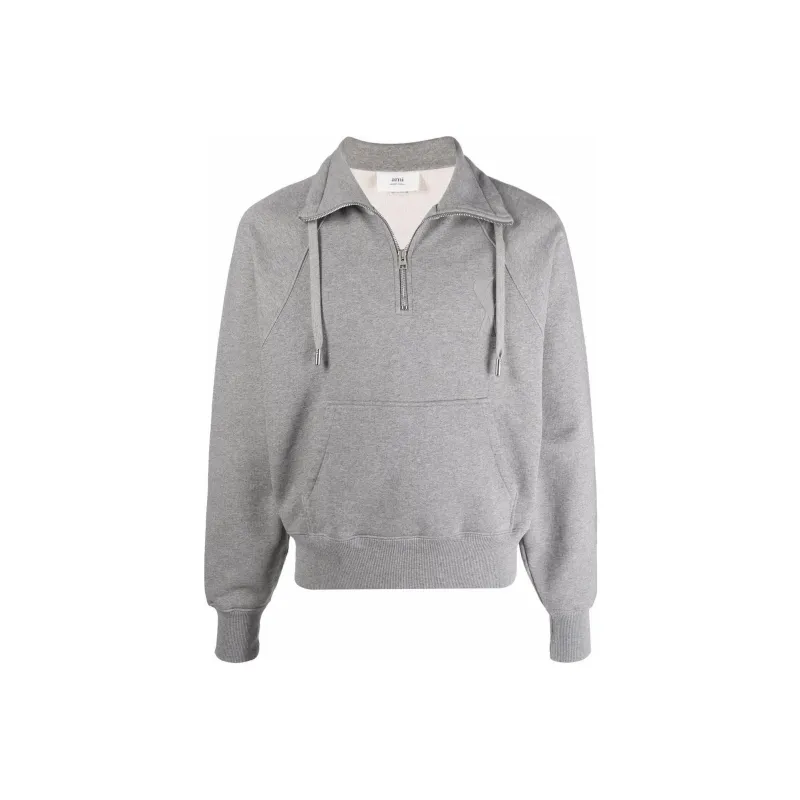 AMIPARIS Ami De Coeur Half zip Sweatshirt-0