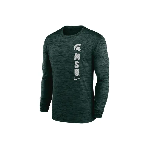 Nike Michigan State Spartans Sideline Velocity Men's Nike Dri FIT College Long Sleeve T Shirt