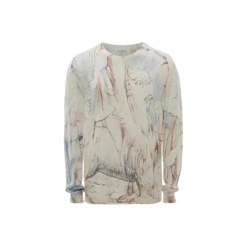 Alexander McQueen William Blake Dante-print Crew-neck Sweatshirt