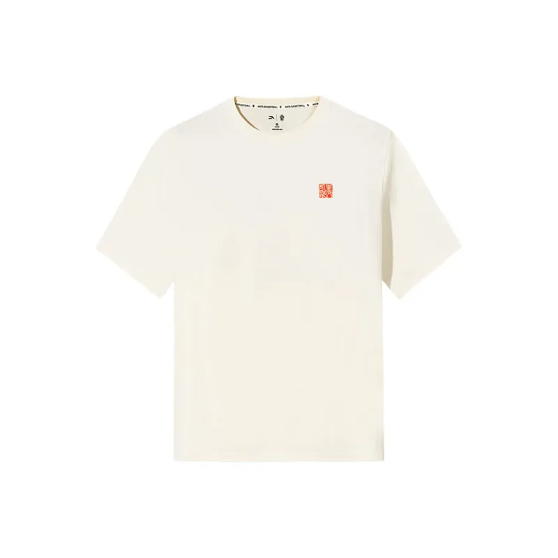 Anta Basketball Collection T Shirt Men's Vanilla White-0
