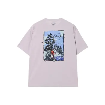 Columbia Burn Novel T Shirt Men's Lavender 551
