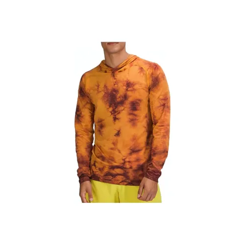Lululemon Metal Vent Tech Sweatshirts Men Marble Dye/Deep Red Wine DMDS/MLWI