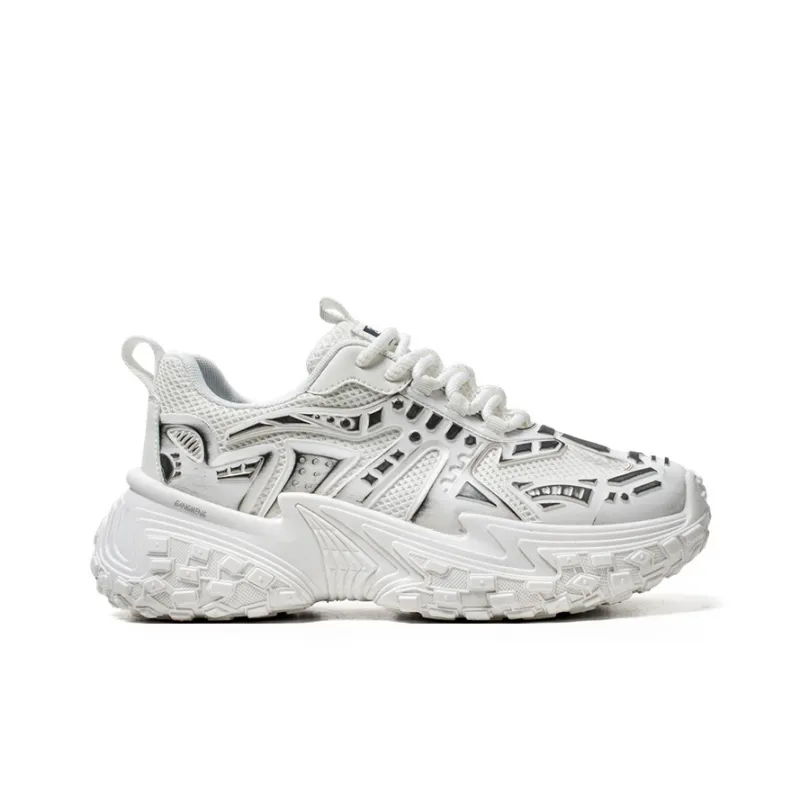 Hong Kong Meng Anti Slip And Wear Resistant Height Increasing Low Top Chunky Sneakers Men's-7