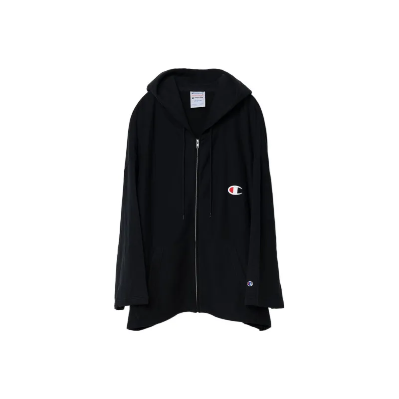 Champion X Anrealage Logo Patch Asymmetric Hoodie-6
