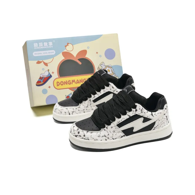Anime Story Slip Resistant, Abrasion Resistant, Lightweight, Breathable Low Top Skateboard Shoes Unisex-10
