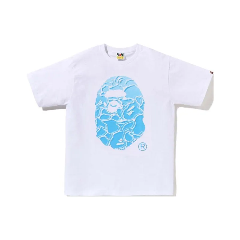 Bape Abc Sea Surface Camo Ape Head Tee-0