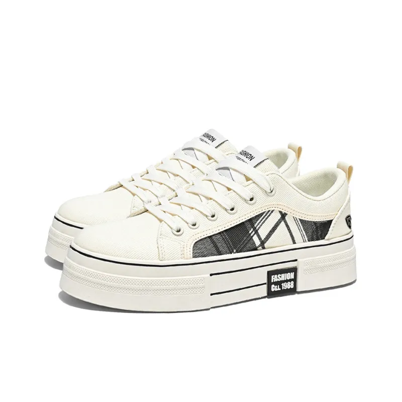 HACKBUTEER Low Top Canvas Shoes Men's Box Included-2
