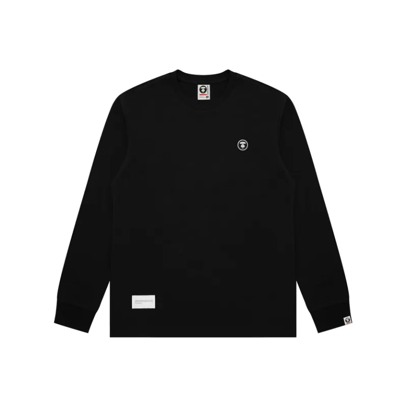Aape Moonface Logo Long Sleeve T shirt-0