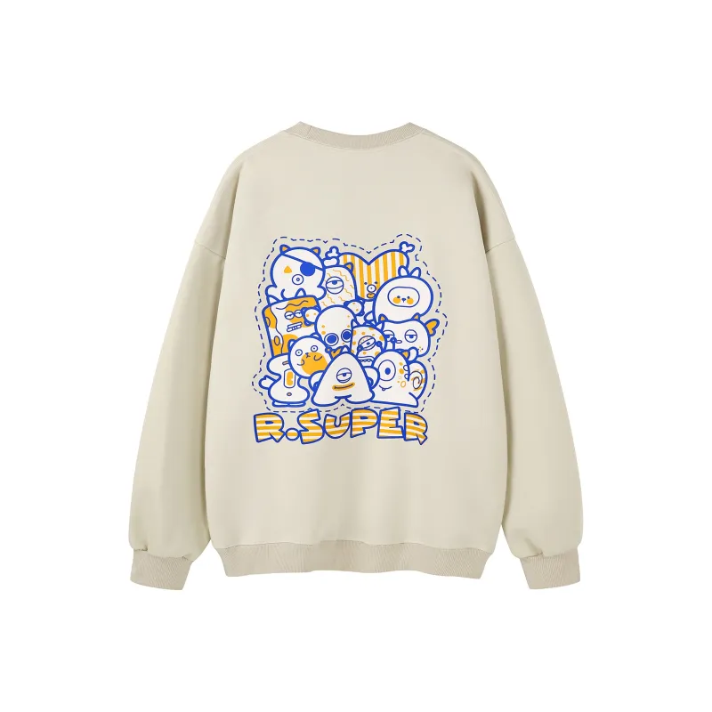 R.super X Monster Letter Co branded Series Sweatshirts Unisex-12