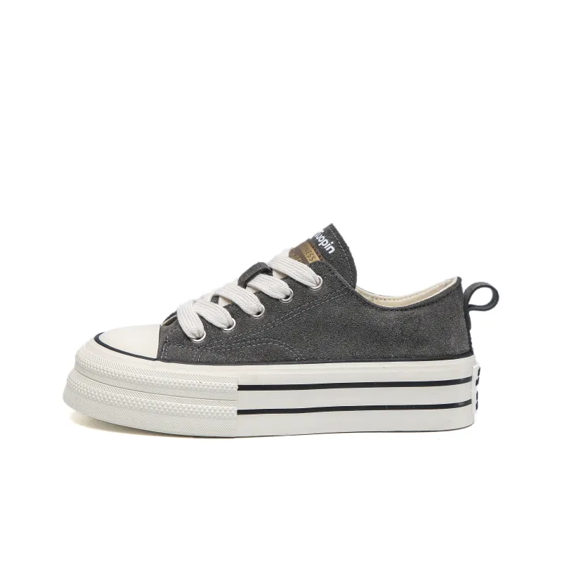 TUOPIN Anti Slip Wear Resistant Low Top Canvas Shoes Women's-4