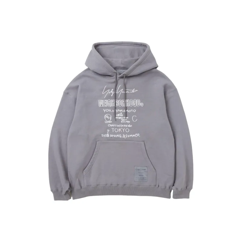 Yohji Yamamoto Logo print Cotton Hoodie-2