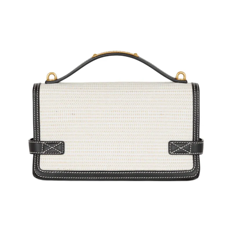 BALMAIN B BUZZ Polyamide Shoulder Bag Crossbody Bag Handbag Women's Gray-2