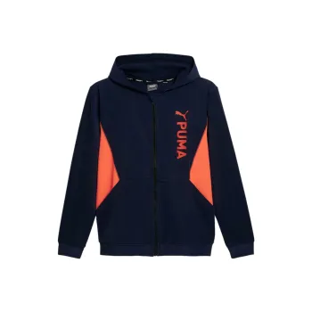 PUMA Sudadera Con Gorra Y Cierre Completo De Punto Doble PUMA Fit Hombre