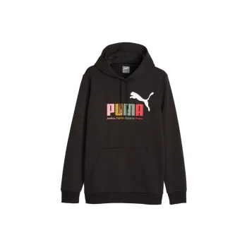 PUMA Hoodie Polaire Multicolore ESS+ Sweatshirt Men's Black