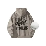 Light Khaki Hooded (Thickened and Fleece-Lined)