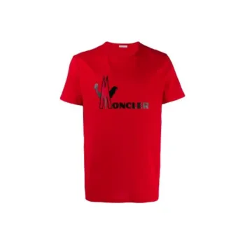 Moncler T Shirts Men Red