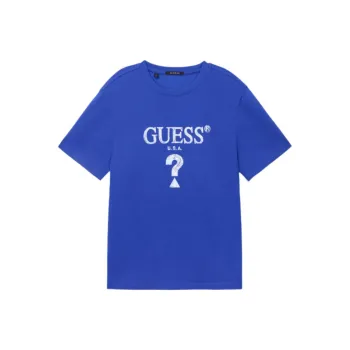 GUESS T Shirts Men Royal Blue