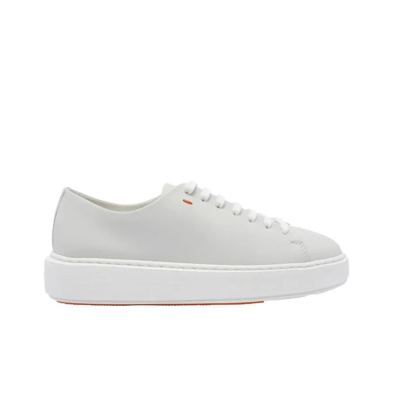 Santoni Low Top Skateboard Shoes Women's Light Gray-1